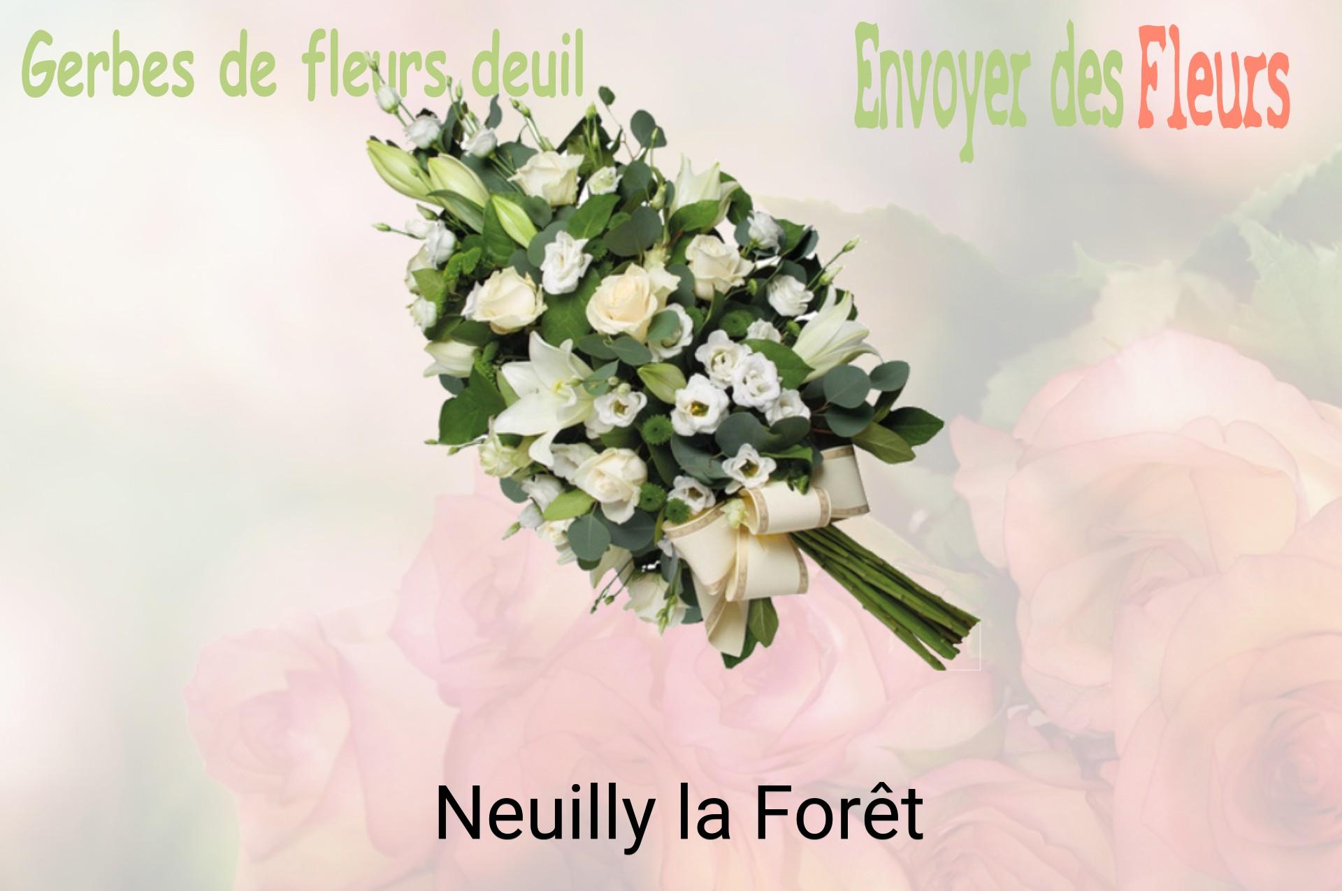 Gerbe de fleurs de deuil livrée à Neuilly-la-Forêt